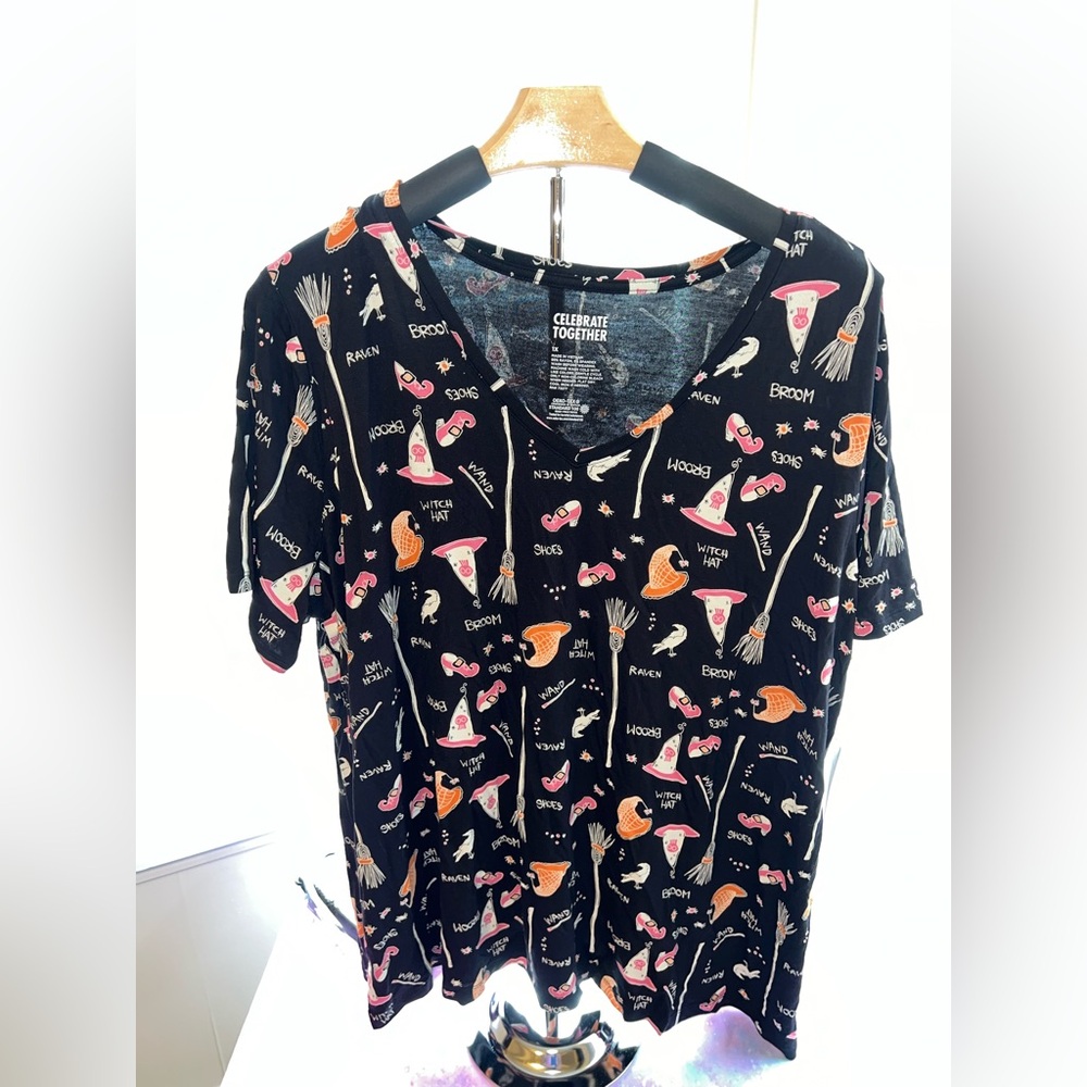 Celebrate Together Halloween themed shirt 1x NWT